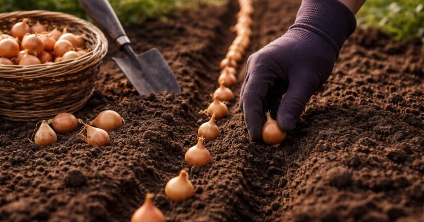 Uien planten: van voorbereiding tot rijke oogst in eigen tuin