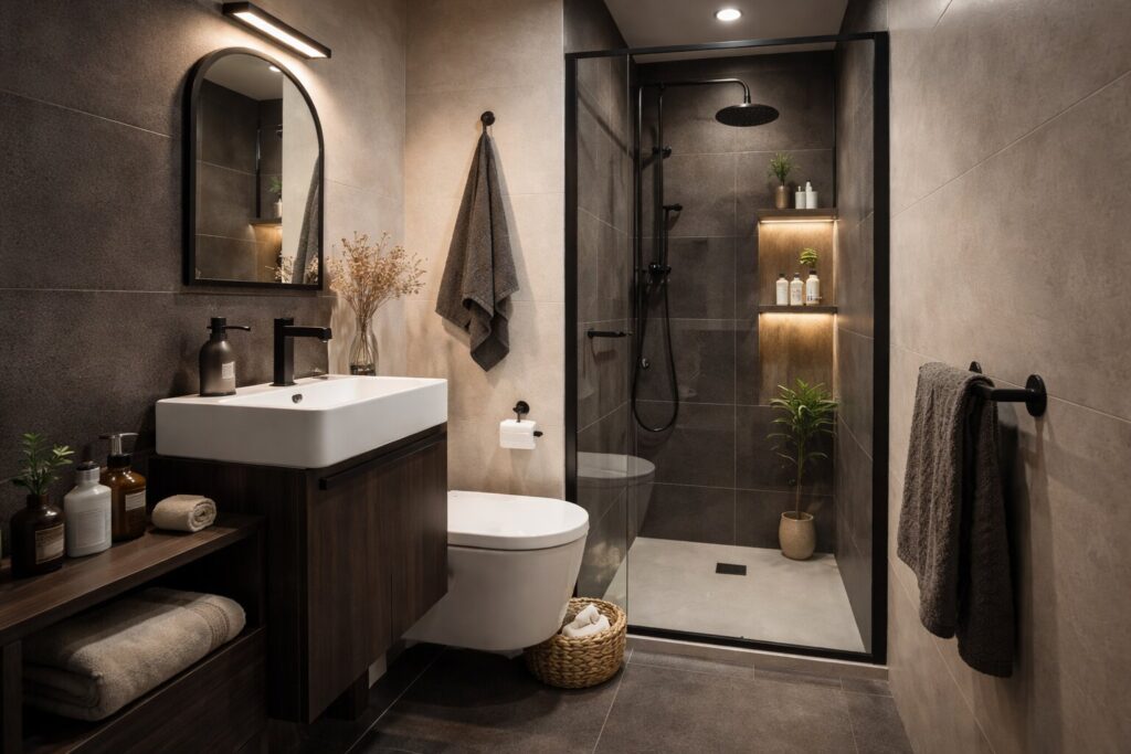 zeer kleine badkamer inrichten, kleine badkamer