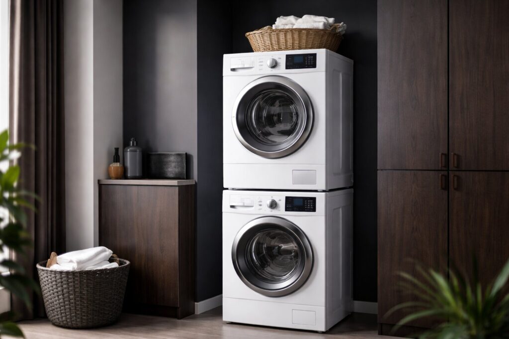 Een droger op wasmachine plaatsen: ruimte winnen zonder concessies aan veiligheid en comfort