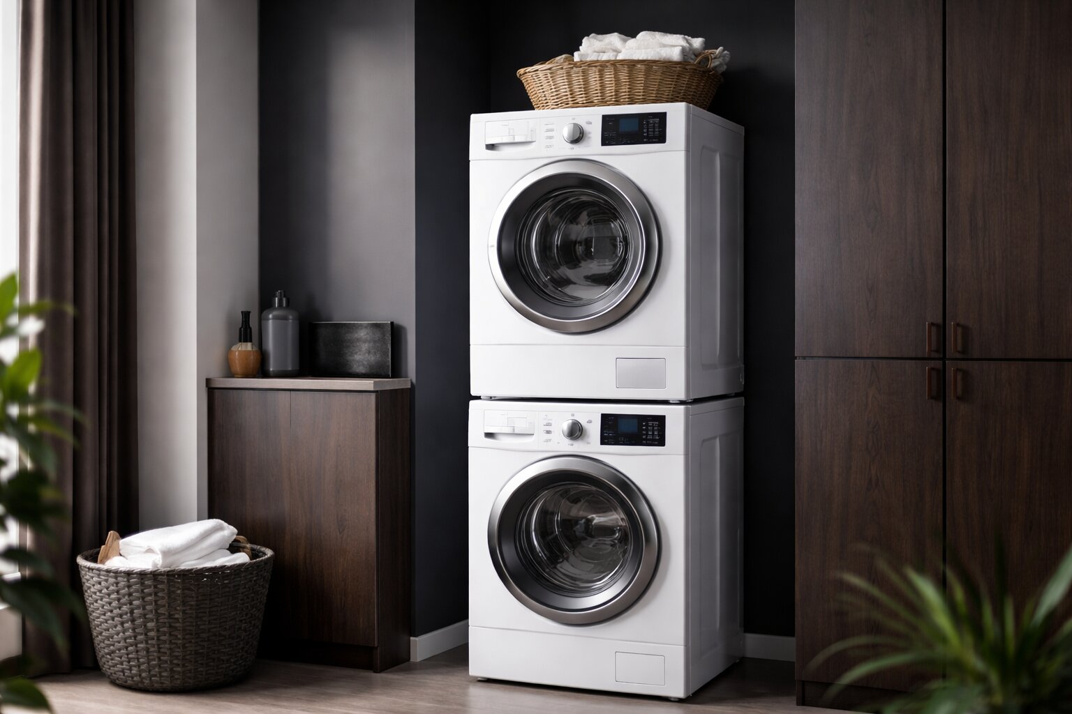 droger op wasmachine, droger, wasmachine