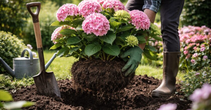 Hortensia verplaatsen zonder stress voor plant en tuin