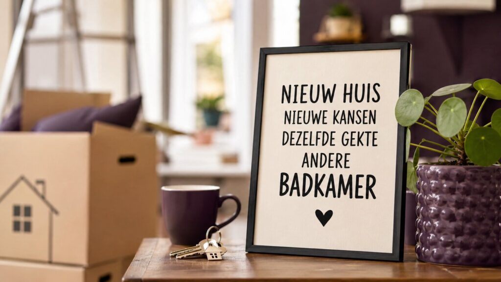 Grappige teksten voor een nieuwe woning: Maak een entree met humor!