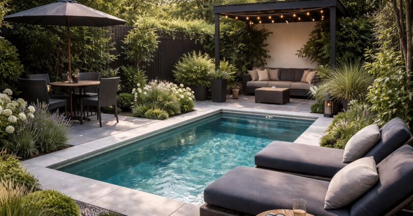 Kleine tuin met zwembad: slim ontwerpen voor maximaal comfort en uitstraling